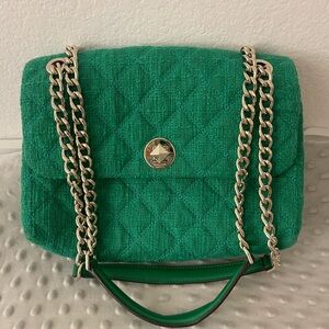 Kate Spade New York Women's Natalia Solid Tweed Flap Convertible Crossbody Bag